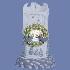 Clay Magic 3512 Winter Candle Wreath Attachment Mold