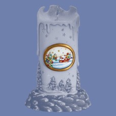 Clay Magic 3514 House Scene Winter Candle Insert Mold