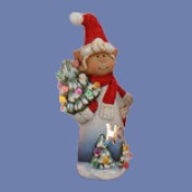 5.25" Gangbuster Ornament Size Trees and Stars Elf Mold