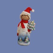 5.75" Gangbuster Trees and Stars Mrs. Santa Mold