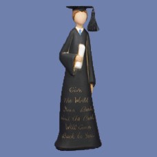 Clay Magic 3656 13.25" Boy Graduate with Words Mold