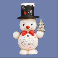 Clay Magic 3710 Small Retro Snowman "Let It Snow" Mold