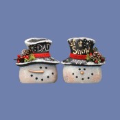 8.25" Two Faced Snowman Head Mold