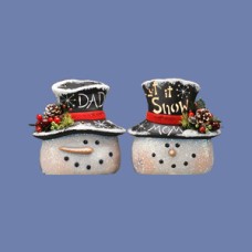 Clay Magic 3722 8.25" Two Faced Snowman Head Mold