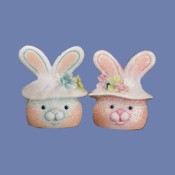 7.25" Two Faced Bunny Mold