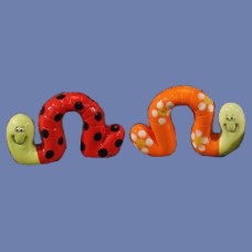 Clay Magic 3750 Garden Worm Pair Mold