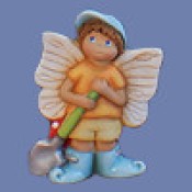 Gangbuster "Larkspur" Boy Fairy with Shovel Mold