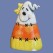 Clay Magic 3874 Medium Two Faced Kandi Corn Ghost Mold