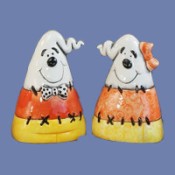 Small Pair Two Faced Kernel & Kandi Corn Ghost Mold