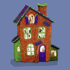 Clay Magic 3885 Large Glitter House Mold