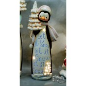 10.75" Slim Penguin "Let it Snow" Mold