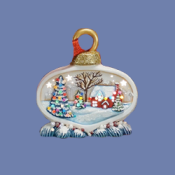 Small Ornament with House Scene Mold
