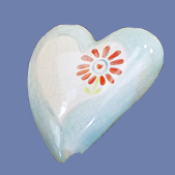8"T Plain Garden Heart Stone Mold