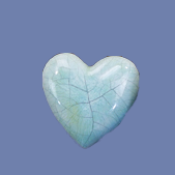 5"T Pair of Garden Heart Stones Mold