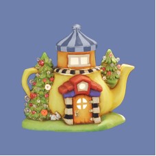 Clay Magic 4002 Pine Tree Retreat Teapot Fairy Cottage Mold