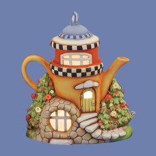 Clay Magic 4003 Tree Top Lodge Teapot Fairy Cottage Mold