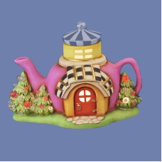 Clay Magic 4004 Alpine Cabin Teapot Fairy Cottage Mold