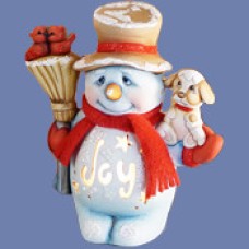 Clay Magic 4014 Small Jack the Snowman with Puppy Plain Mold