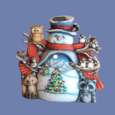 Clay Magic 4090 Jack the Woodland Snowman with Scene Mold