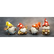 Four Gnomies for Frogs Mold