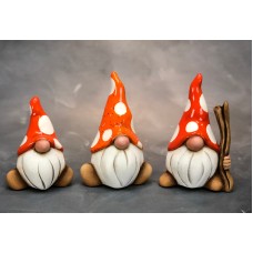 Clay Magic 4116 Three Gnomies for Mushroom Caps Mold
