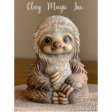 Clay Magic 4191 Loki Sloth Sitting Mold