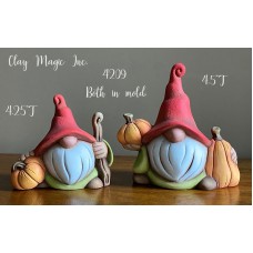 Clay Magic 4209 Two Gnomies with Pumpkins Mold