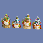 Four Pack Tannenbaum Gnome Ornaments mold