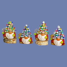 Clay Magic 4234 Four Pack Tannenbaum Gnome Ornaments Mold