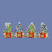 Four Pack Lady Tannenbaum Gnome Ornaments mold