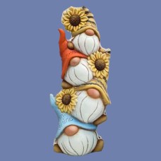 Clay Magic 4275 Gnome with Sunflower Stack Mold