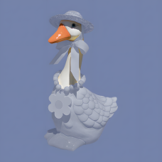 Clay Magic 4527 Standing Goose Head Straight Mold