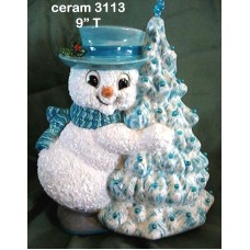 Ceramichrome 3113 Snowman Tree Hugger Mold