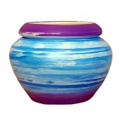 Round Violet Planter with Insert mold
