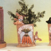 Carrot Seed Packet with Bunnies mold