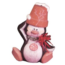 Dona 1694 Large Cracked Pot Penguin Mold