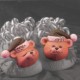 2-Christmas Bear Slipper Heads mold