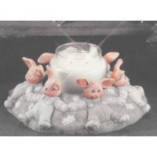 Dona 1928B Jar Candle Bunny Heads Mold