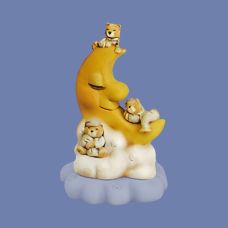 Dona 0048 Bears On Moon Music Box Lamp Mold