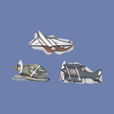 Dona 0275 3-Airplane Magnets Mold