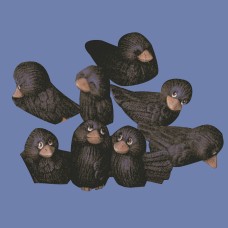 Dona 0898 Cute Crows (8) Mold