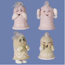 Dona 0940 4-"Bell Babies" Ornaments Mold