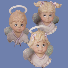 Dona 0950 3-"Sweet Tot" Angel Ornaments Mold