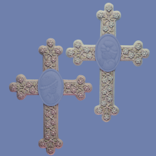 Dona 0978 Cross with Flowers Mold