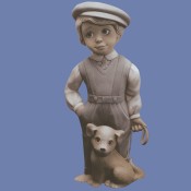 Victorian Boy with Dog mold