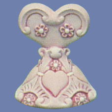 Dona 1057 Scrolled Valentine Topper Mold