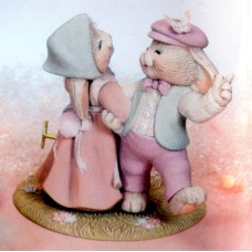Dona's 1084 A&B Dancing Mr. & Mrs. Bunny Mold (Base Sold Separately)