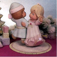 Dona's 1132 A&B Dancing Christmas Morning "Sweet Tots" Mold (Base Sold Separately)