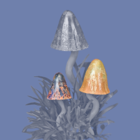 Medium and Small Mushroom Caps mold