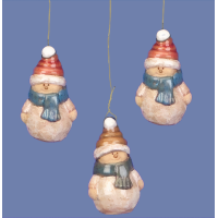 Pottery Snowman Ornaments mold